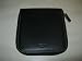 Coach Black Leather Embossed CD Movie DVD Holder Zip Around Case Style # 60087 - Holds 12 CD's or DVD's