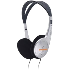 Sylvania SYL-266 Digital Headphones (Black and Silver) by Sylvania