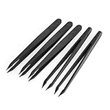 uxcell 静電防止ツイザーズ　防磁ツイザーズ　5個個入り　 120 x 10mm