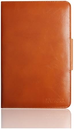 KVAGO for Kindle Fire HDX 7 Protective Case with Keyboard Removable Wireless Bluetooth Keyboard Hard ABS Keys & Soft Leather Flip Case Folio Cover Sleeve with Stand for Kindle Fire HDX 7 Detachable Keyboard Case - Brown