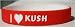 I Love Kush Custom Wristband