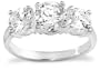 Sterling Silver 3-Stone Cubic Zirconia Ring