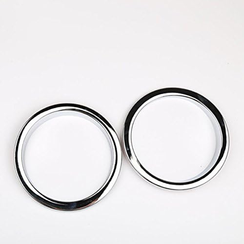 TECKLED 1 Pair Chrome Front Turn Signal Cover Trim Fits Jeep wrangler JK 07~14 Fog Driving Lamp