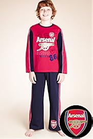 Older Boys Pure Cotton Arsenal Football Club Pyjamas