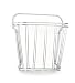 Spectrum 38970 Double Wire Wall Mount Magazine Rack, Chrome