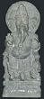Mogul Interior Standing Ganesha Hindu God Stone Sculpture From India 8"