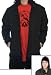 Atticus Clothing Mens ROCK CITY Zip Up Hooded Track Jacket in Black