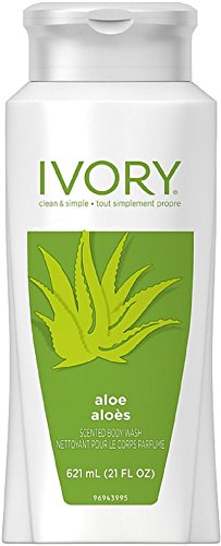 Ivory Scented Body Wash, Aloe 21 oz