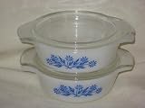 (2) Anchor Hocking Fire Dishes w/Lids