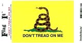 Gadsden Heavy Duty Vinyl Bumper Sticker (3 x 5 Inches)