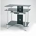 Jual SRB Small Rectangular Black-Glass Computer Desk - from Stand & Deliver