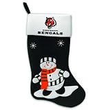 Cincinnati Bengals Snowman Felt Stocking