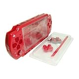 RED FRONT+BACK FACEPLATE&BUTTONS for PSP 2000
