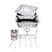 Party Essentials Buffet Party Banquet Serving Set with Chafing Rack, 11-Piece