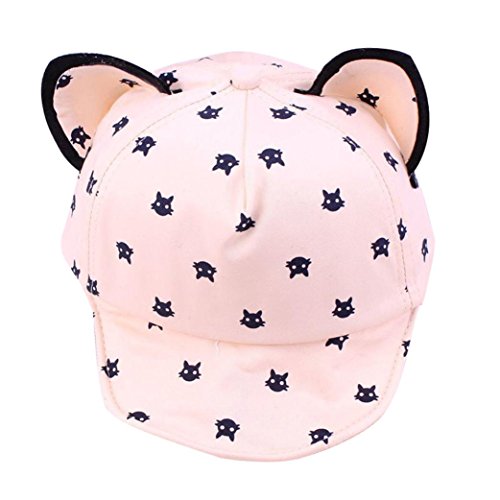 Voberry® Toddler Baby Kids Boys Girls Cat Ears Baseball Hat Peak Cap Sun Hat
