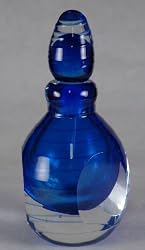 Va Bene Murano Glass Perfume Bottle Peacock Pretty NEW!