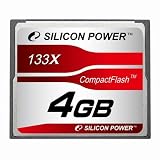シリコンパワー コンパクトフラッシュ 133倍速 4GB ブリスターパッケージ 永久保証 SP004GBCFC133V10の画像