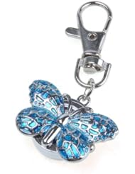 Blue Butterfly Nurse Battery Powered Pocket Watch