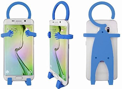 EBAT Universal Car Mount Holder for Smartphones and Mini Tablets - Unique Flexible Cell Phone Holder Made of Silicon (BLUE)