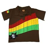 Monster Republic - Brown rasta polo