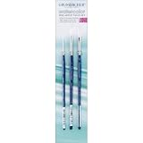 Chartpak Size 2 Grumbacher Watercolor Brush Set, 3-Pack