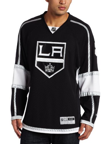 NHL Men's Los Angeles Kings #8 Drew Doughty Reebok Edge Premier Player Jersey (Black, Large)