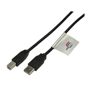 Hama - C�ble USB 2.0 certifi�.  A m�le / B m�le 3.00m