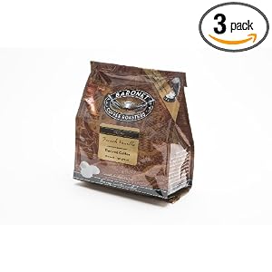 Baronet Coffee Decaf French Vanilla (140 g), 18-Count Coffee Pods (Pack of 3) by 