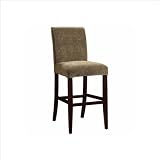 Powell Brown and Tan Checked Chenille Slip Over for Counter Stool or Bar Stool
