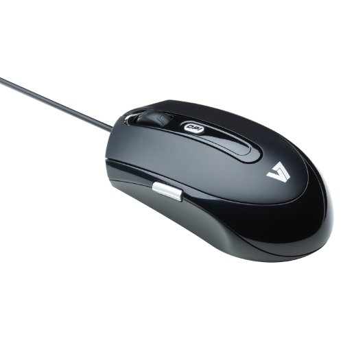 V7 3 Button Laser Gaming Mouse With 2 Side Programmable Button