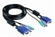 D-Link DKVM-CB3 10ft KVM Cable Male to Male Connector