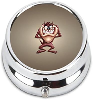Taz Personalized Durable Stainless Steel Pill Box Jewelry Case