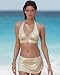 Golden halter top
