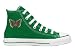 Converse Chuck Taylor All Star Hi Top Custom Kelly Green with Monarch Butterfly men's 11
