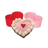 Tovolo Silicone Heart Cupcake Molds, Set of 8