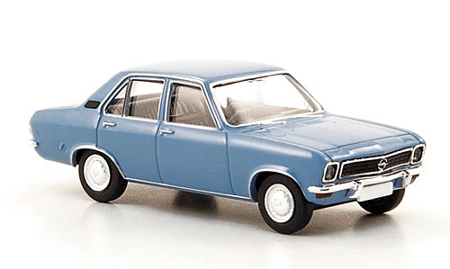 Opel Ascona A, blau, 1970, Modellauto,