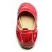 Ollio Women's Ballet Shoe Comfort Cute Enamel Flat