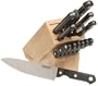 Farberware Never-Needs-Sharpening 14-Piece High-Carbon Stainless-Steel Knife Set with Wood Block