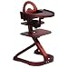 Scandinavian Child Svan Convertible High Chair in Mahogany Wood Stain