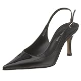 AK Anne Klein Women's Makaya Sling,Black Patent,11 M