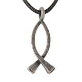 Pewter Medium Nail Fish Pendant by Bob Siemon, 30