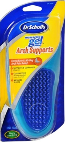Dr. scholl s massaging gel arch supports men s size 8-13 1 pair