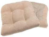 Arlee Chamois Faux Suede Chair Pads, Natural, 2 Pack 41324A1BMEL. SL160 Arlee Chamois Faux Suede Chair Pads, Natural, 2 Pack