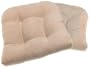 Arlee Chamois Faux Suede Chair Pads, Natural, 2-Pack