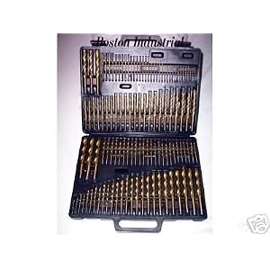 115 Pc. Titanium Drill Bit Set by 