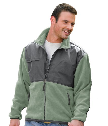 Mens Frontiersman Fleece Jacket Nylon Paneling