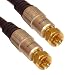 Deluxe 2 Metre Gold Shielded F-type Rg6 Satellite / Cable Co