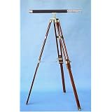 30-inch Leather Sheathed Telescope on Hardwood Tripod