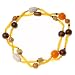 Jewelry : Fabric Threaded Multibead Long Collar Necklace