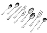 J.A. Henckels Premier Series Manor 45-Piece Stainless Steel Flatware Set, Service for 8